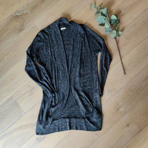 Dark Gray Melange Long Sweater